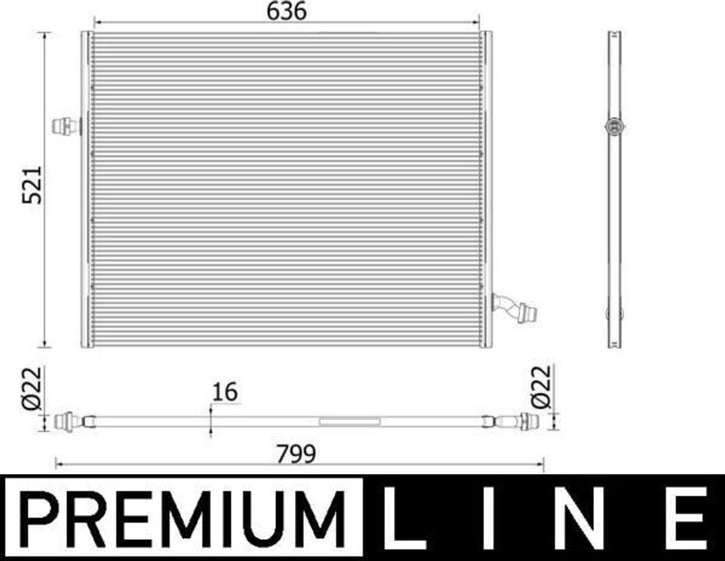 MAHLE Ladeluftkühler CIR 36 000P passend für MERCEDES-BENZ S-Klasse Limousine (W222, V222, X222)