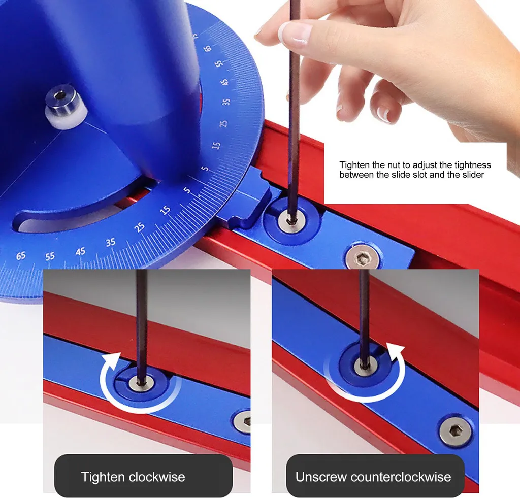 Guide d'onglet de précision pour scie sur table en alliage aluminium - 18