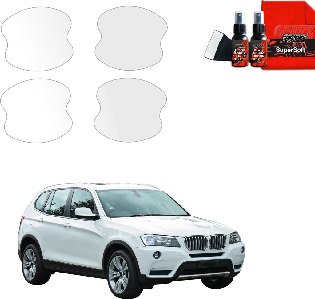 4in1 Schutzfolie für Türgriffmulden - BMW X3 F25 (2010-2014) Grizz Protector
