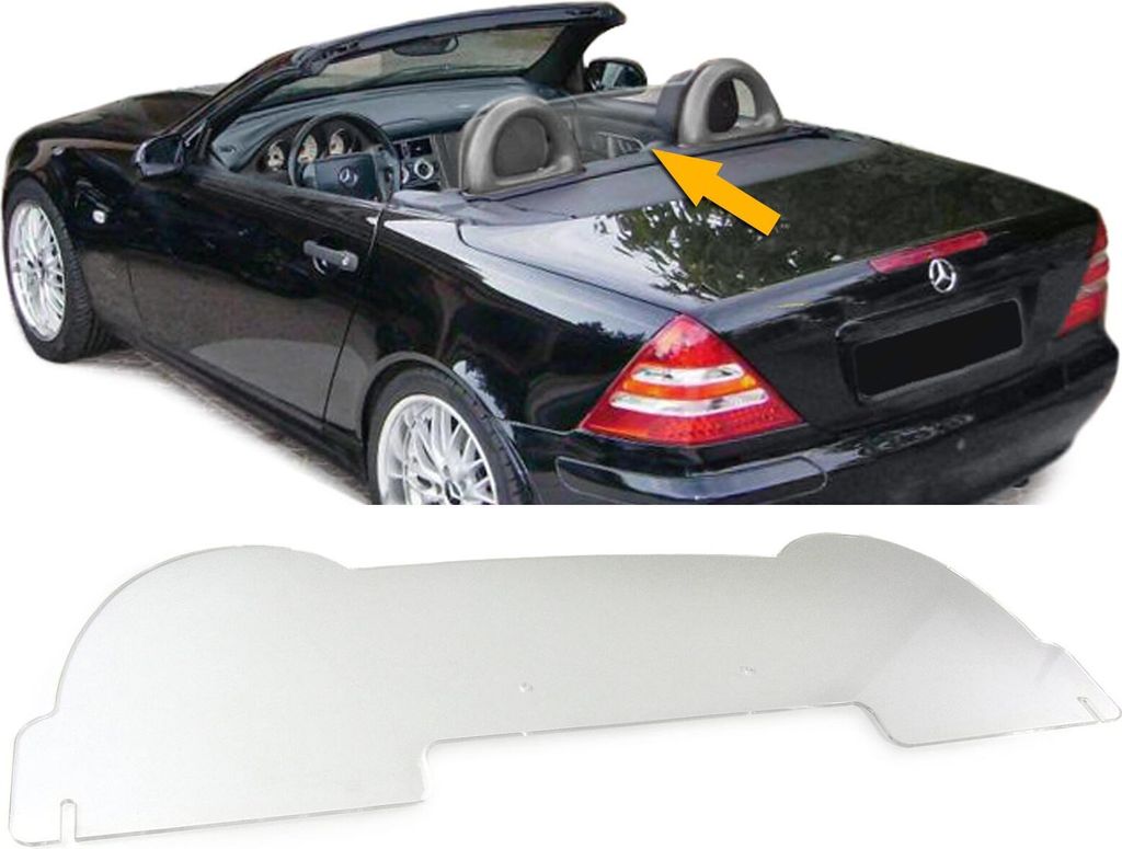 Premium Windschutz Windschott Acrylglas klar für Mercedes Produktbild 