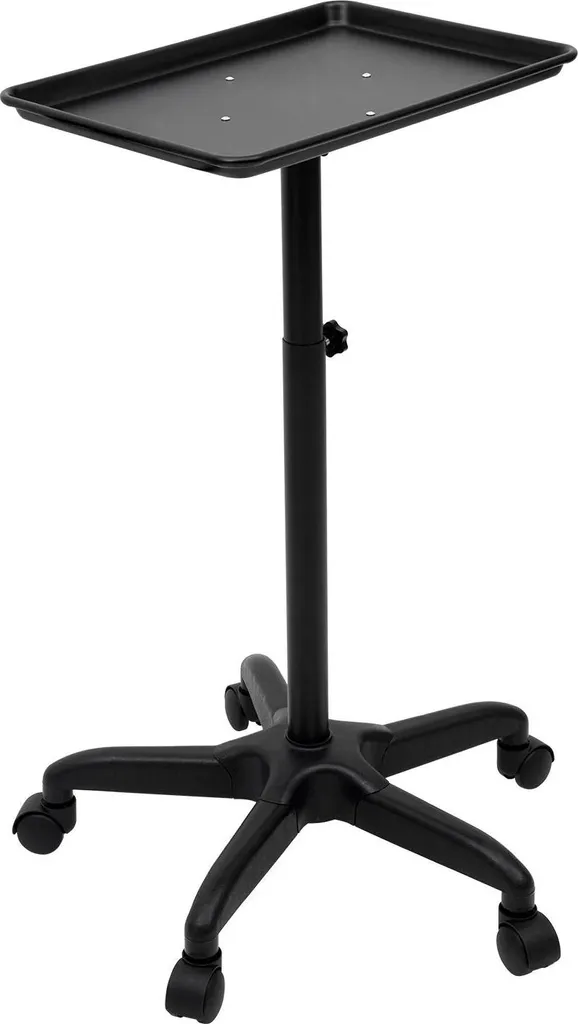 Plateau de coiffeur ajustable : fini le désordre avec ce chariot mobile