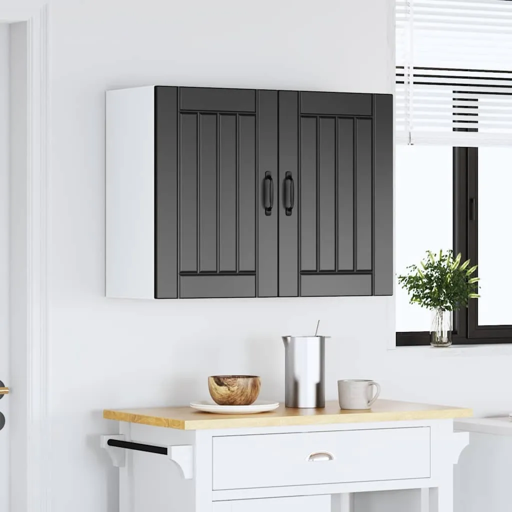 SYFAX™ Pensile da Cucina Lucca Nero in Legno Multistrato