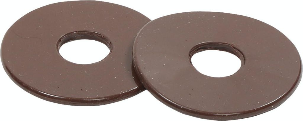 Shires - Silikon Gebissscheiben 2er-Pack ER487 (Einheitsgröße) (Braun)