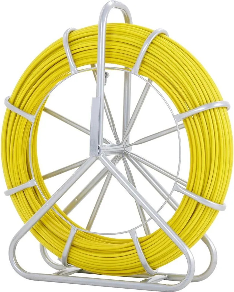 Tire-câble professionnel 200 m en fibre de verre avec 3 têtes de tirage