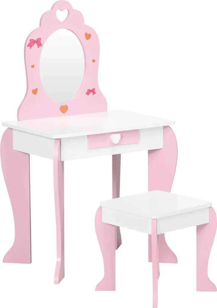 Coiffeuse pour enfants idéale pour le jeu de rôle et le coin maquillage