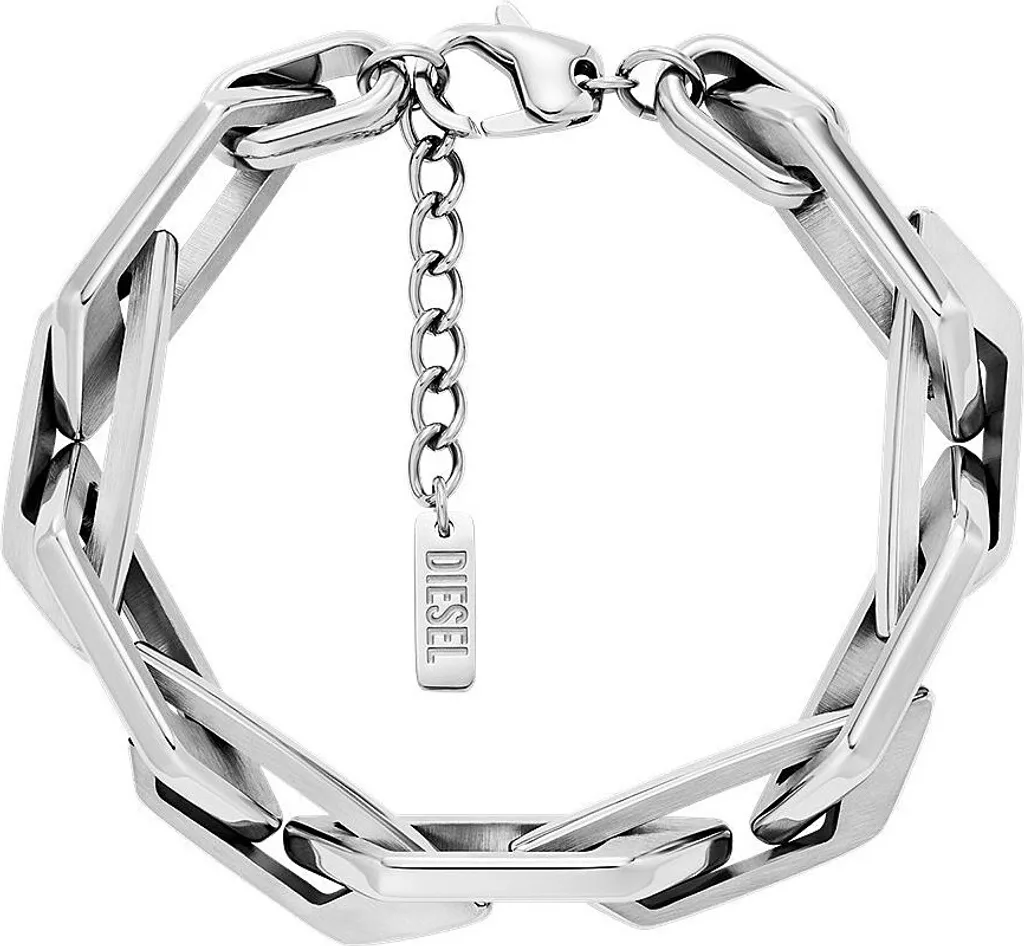 Bracciale Diesel Catena Uomo Silver: Eleganza Industrial Originale