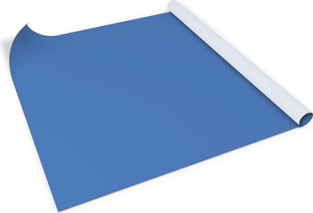 Azurblau– Möbelfolie selbstklebend – PVC Klebefolie für Möbel – Küche – Schränke – Möbelrenovierungsfolie – Möbeldekorfolie – ...