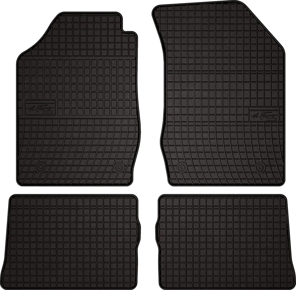 Set Tappeti Auto Gomma Neri per Renault Clio II 98-05 Hatchback