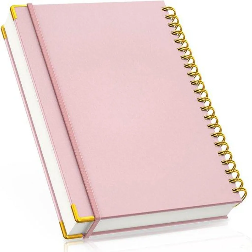 Carnet A4 rigide rose jaunâtre 300 pages grand volume écriture
