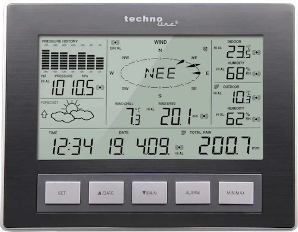Station Météo Professionnelle WS 2816 - Affichage LCD et Prévisions Locales