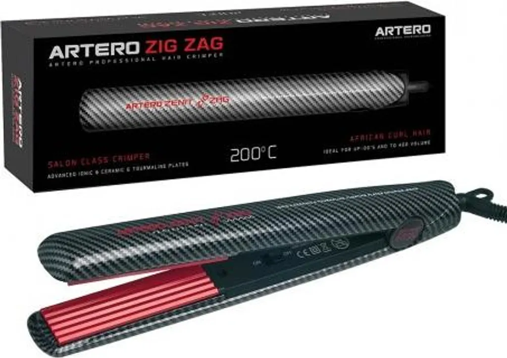 ARTERO ZENIT Zigzag - Outil à cheveux ergonomique pour volume et style