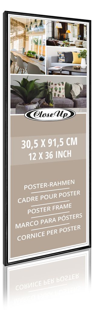 Posterrahmen 30,5 x 91,5 cm schwarz Produktbild 