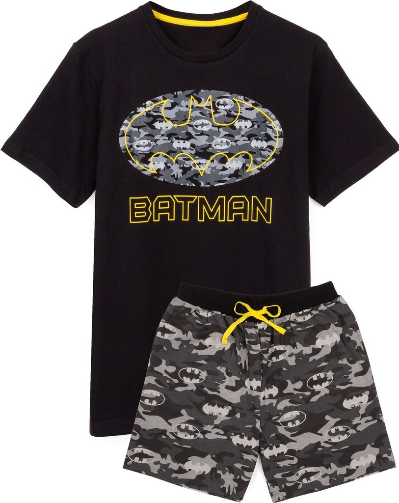 Batman - "Logo" Schlafanzug mit Shorts für Herren NS6250 Produktbild 