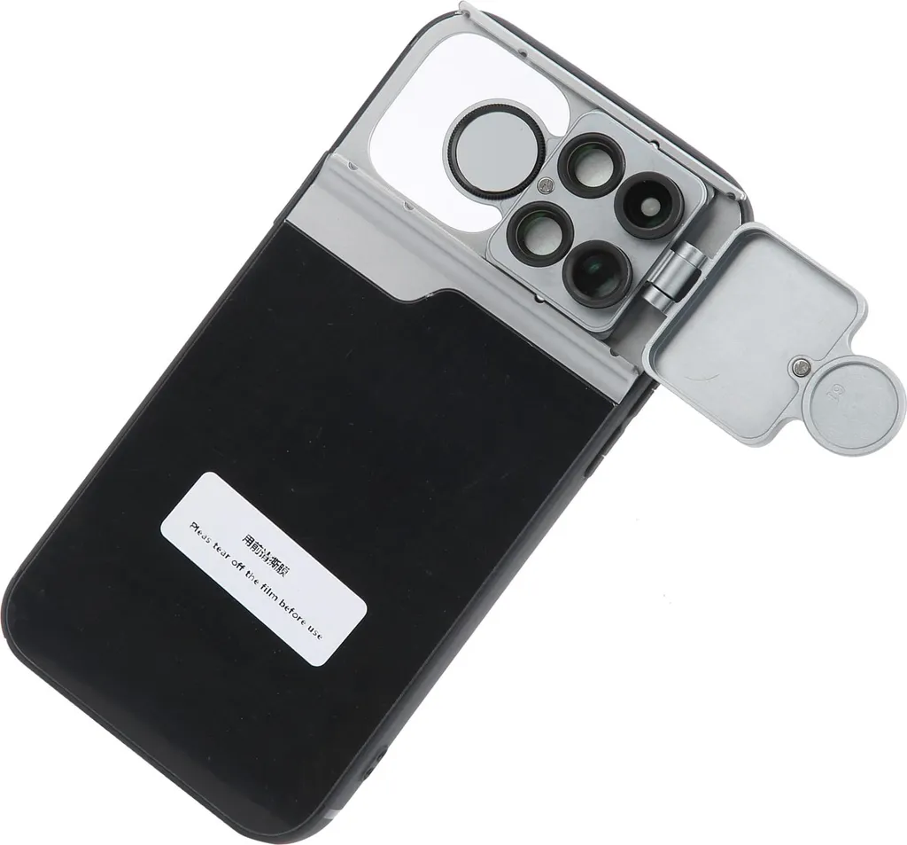 Coque iPhone 12 Pro avec Objectifs Interchangeables Macro et Fisheye