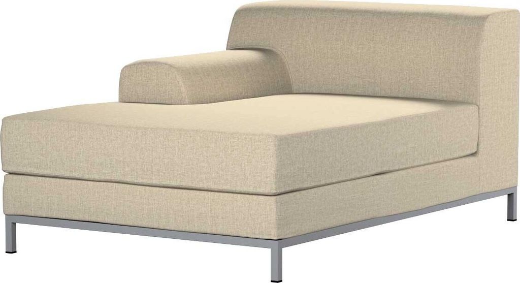 Dekoria Bezug für Kramfors Sofa Recamiere links, beige- grau, Bezug für Recamiere links Kramfors