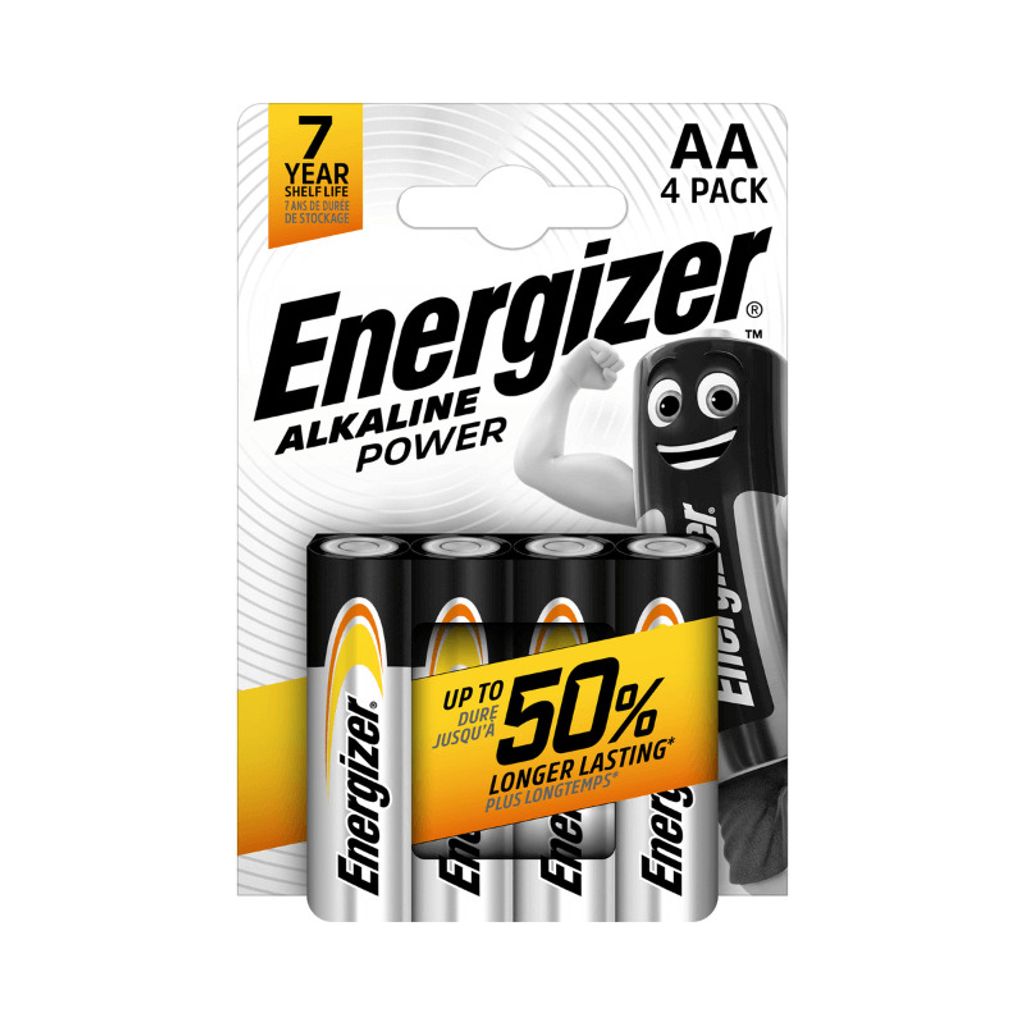 Energizer ALKALINE POWER AA-Batterien 4 Stück