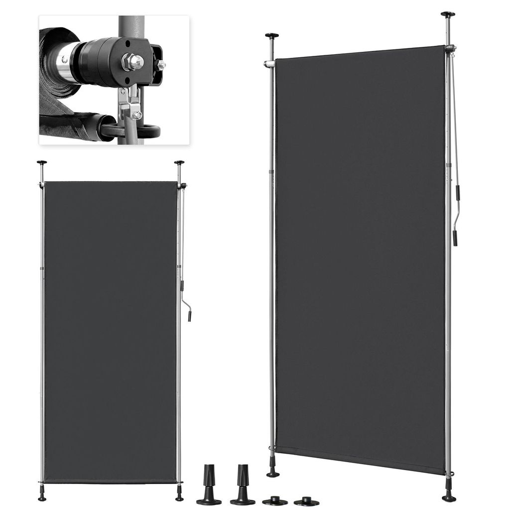 LEADZM Tenda da sole verticale a molla, 120x270x(210-310) Immagine del prodotto 
