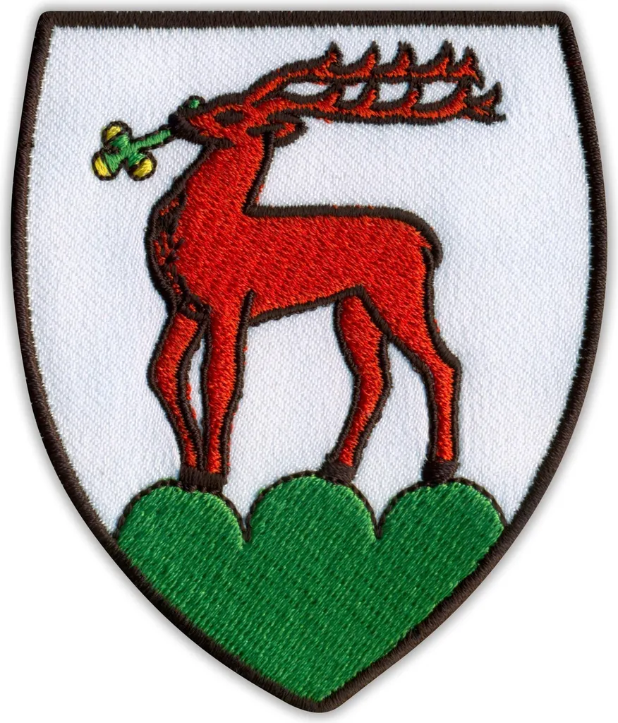 Écusson Brodé Deer Mountain Jelenia Gora Aimanté Finition Premium