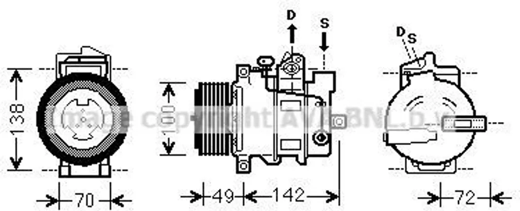 Réparez votre Audi A4/A6 avec le Radiateur PRASCO AI2205 - OE 8E0121251AR
