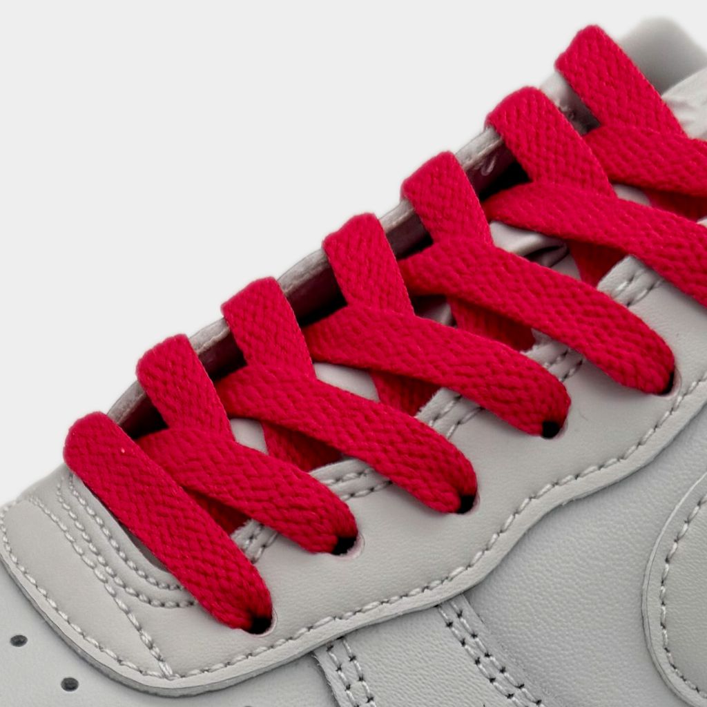 Flache Schnürsenkel Pink für Nike Air Force 1, Jordan & Adidas – Sneaker Flatlaces Schuhbänder -140cm