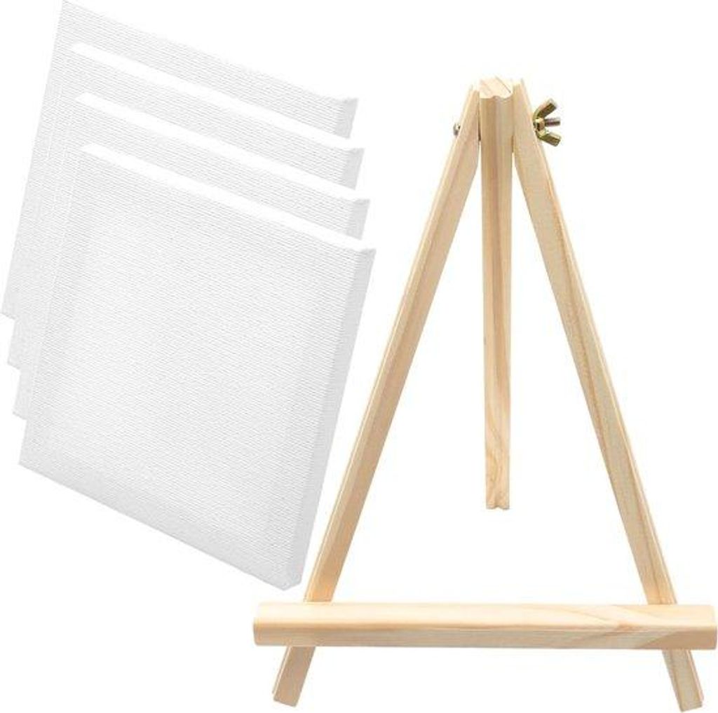 Kunstenaarscanvasbord 4-pack 100% katoen 20x20cm