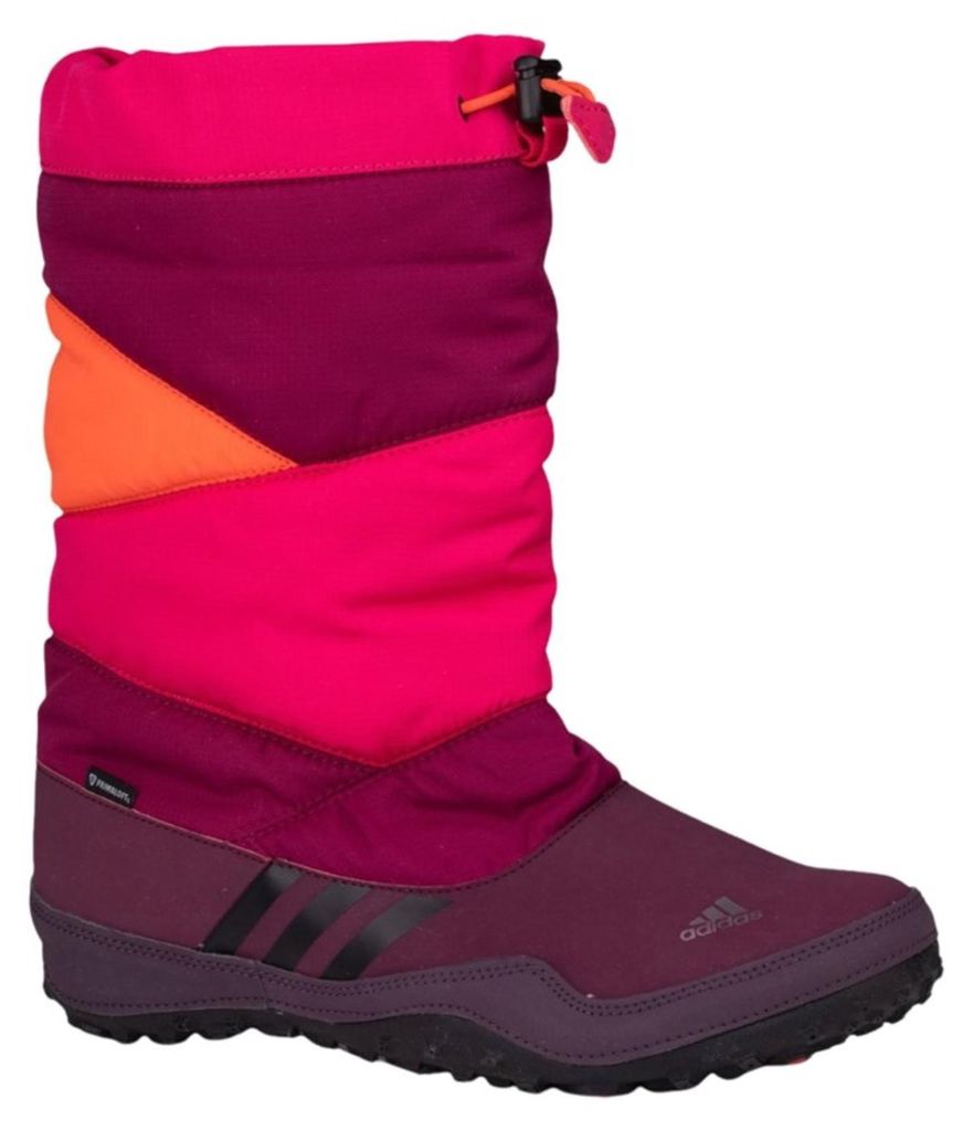 Adidas Libria Schneeschuhe für Kinder in Burgunderrot, Orangefarbig und Rosa