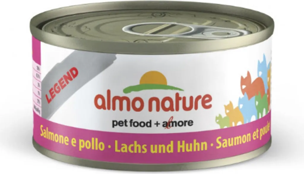 Almo Nature Legend Saumon Poulet : Repas Naturel pour Chat - 24x70g