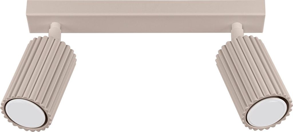 Plafond KARBON 2 taupe 2xGU10 10W Aluminium 16.5x6.5x30cm Sollux Lighting