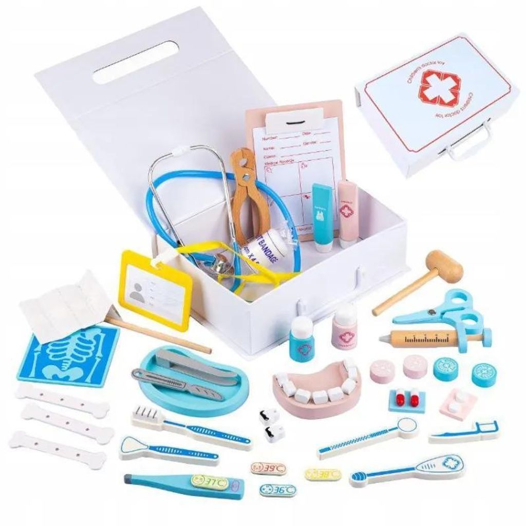 Extralink Toys Valigetta del Dottore per Bambini 43 Pezzi Immagine del prodotto 