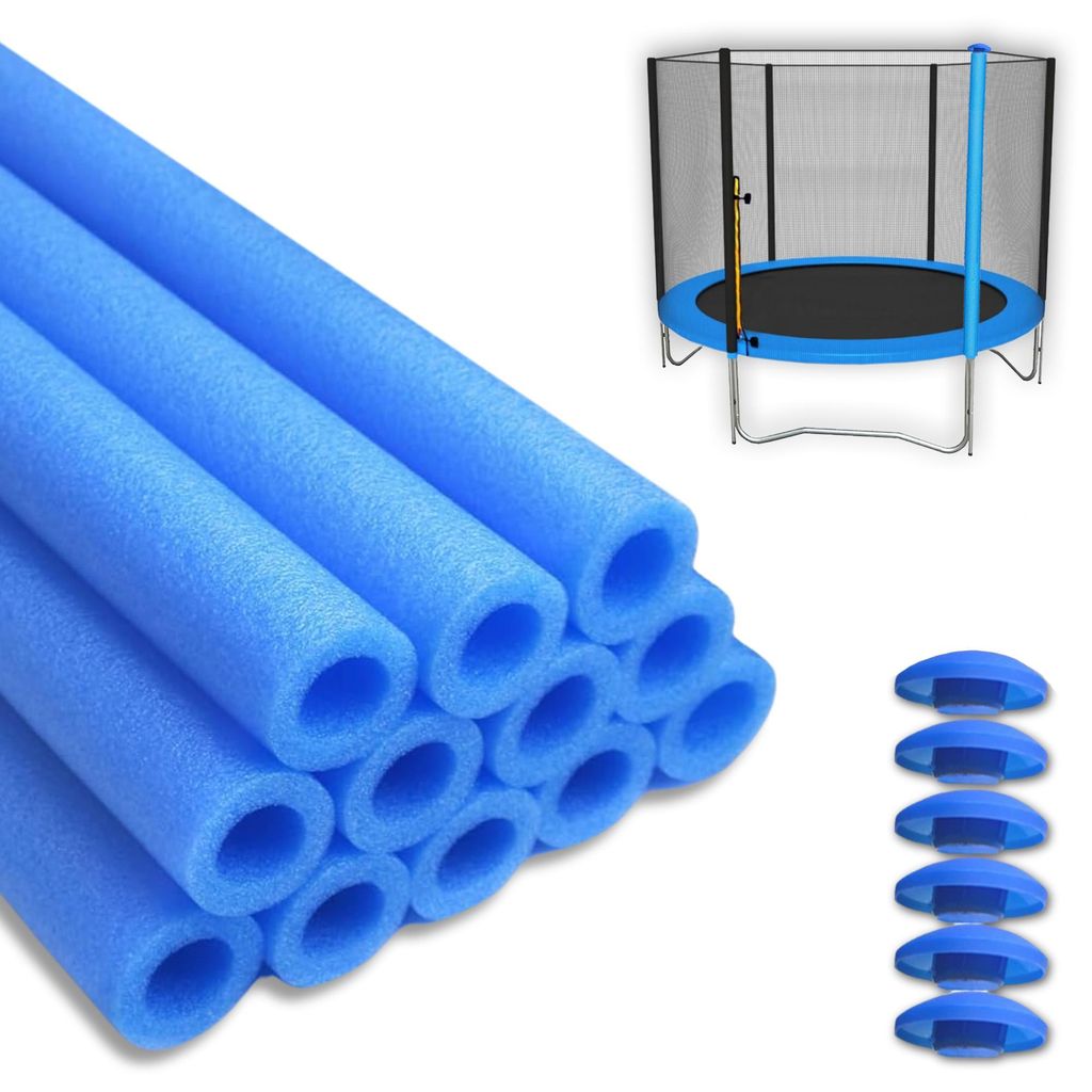 Trampolin Schaumstoffrohre 12x Polster 92cm - Stangenschutz Produktbild 