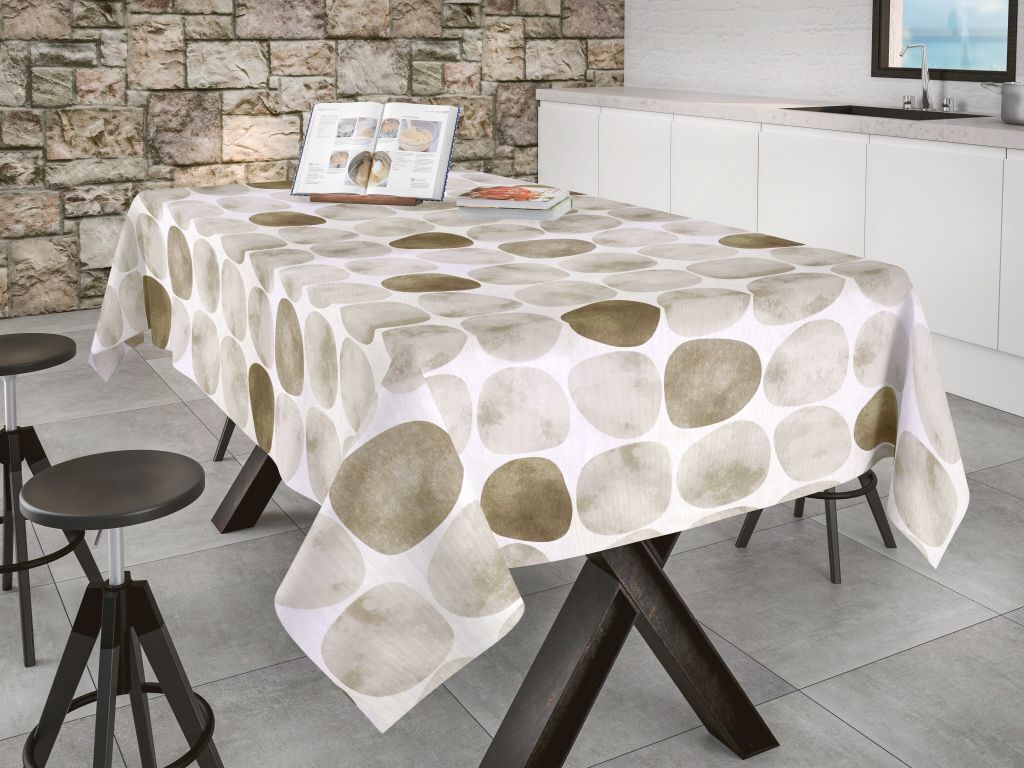 Tischdecke ARENA Baumwolle-Polyester LOTUSEFFEKT - Eckig - Breite 140 cm - abwaschbare Tischdecke, Größe:140 x 2500 cm