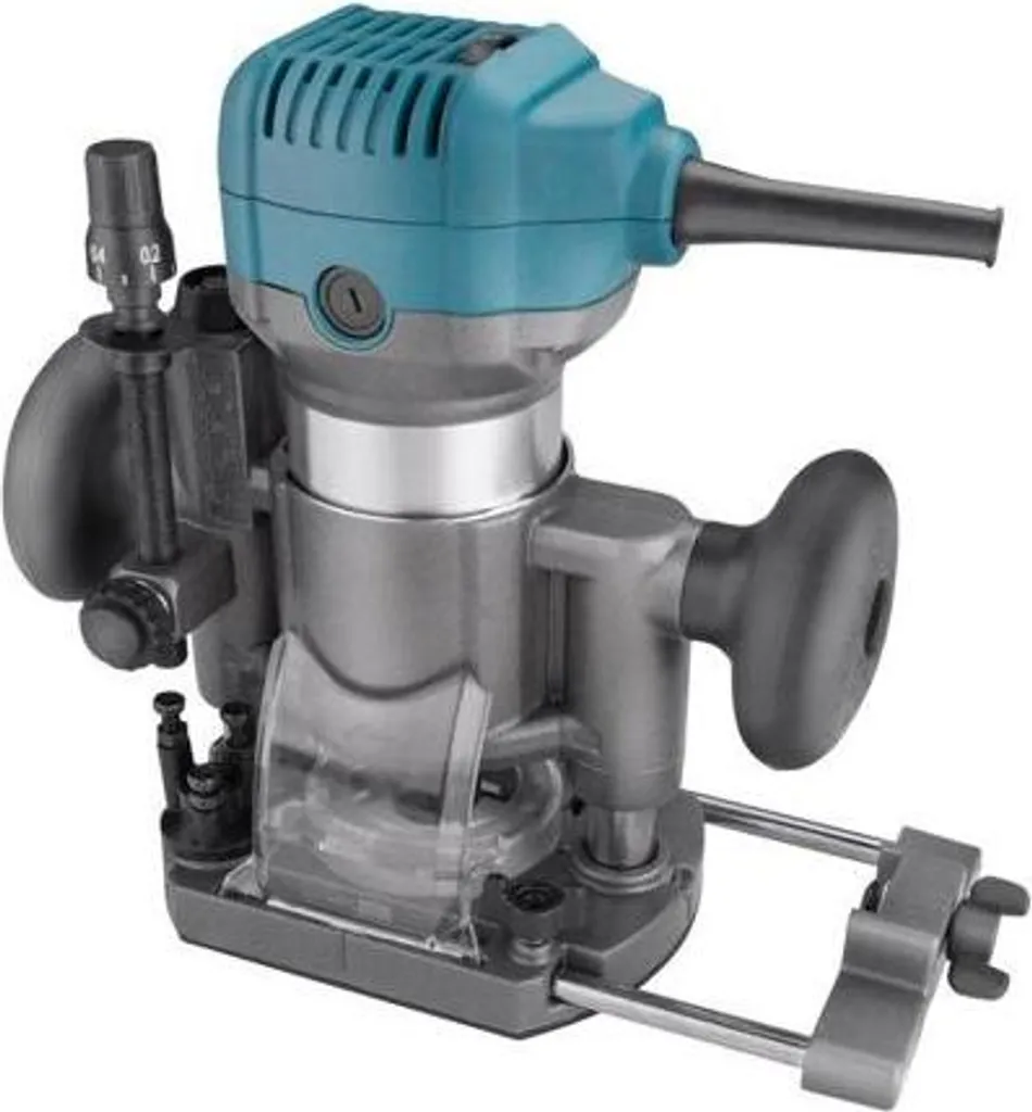 Fraiseuse de chant 710W 6-8mm à vitesse variable et aspiration intégrée