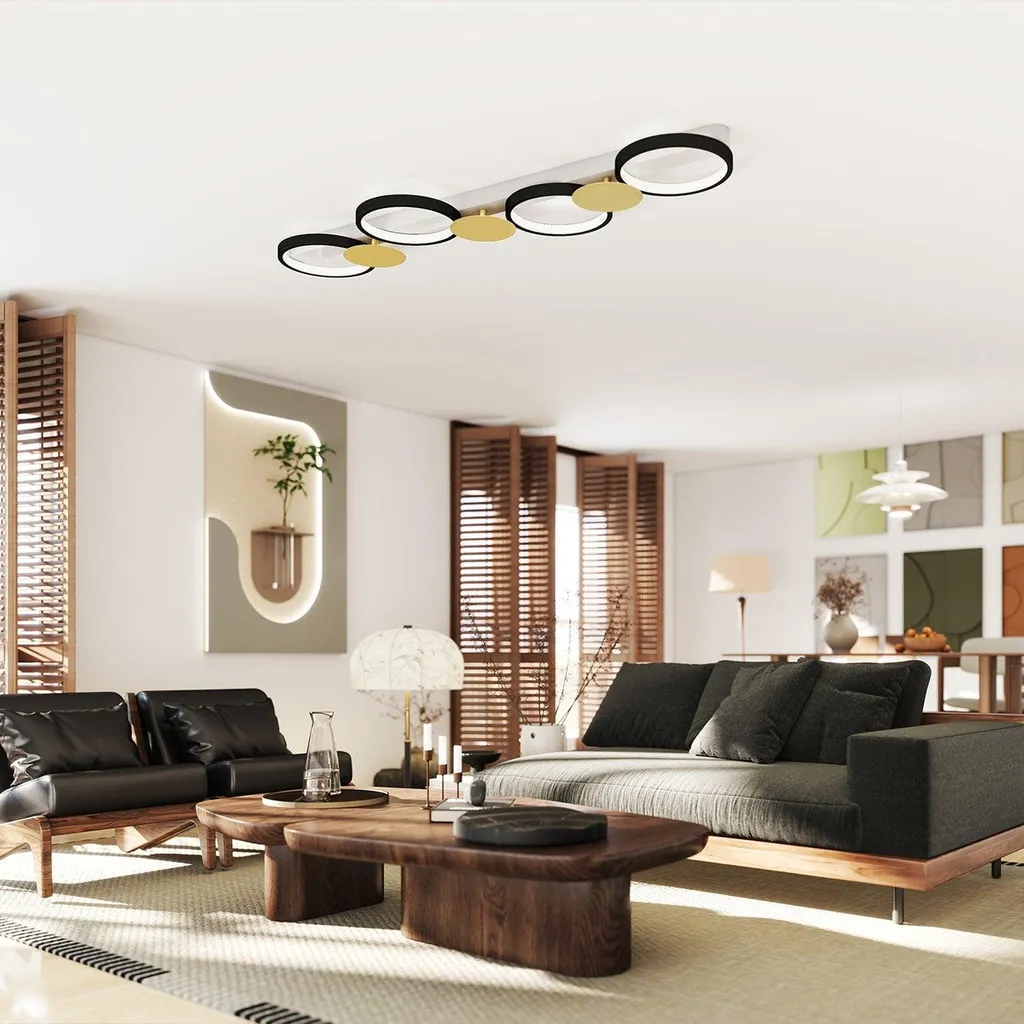 Plafonnier LED 38W télécommandé, réglage blanc chaud à blanc froid - 9