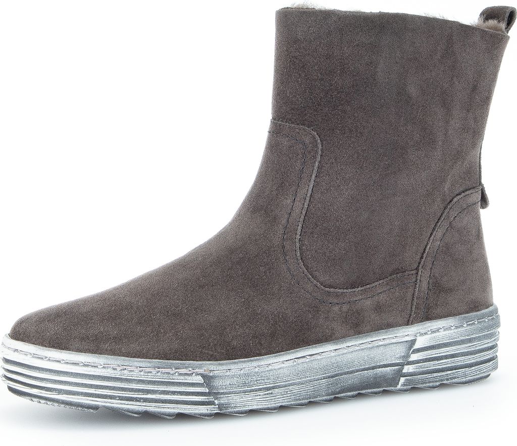 Gabor Shoes Winterstiefelette Grau Veloursleder Größe: 38 Normal