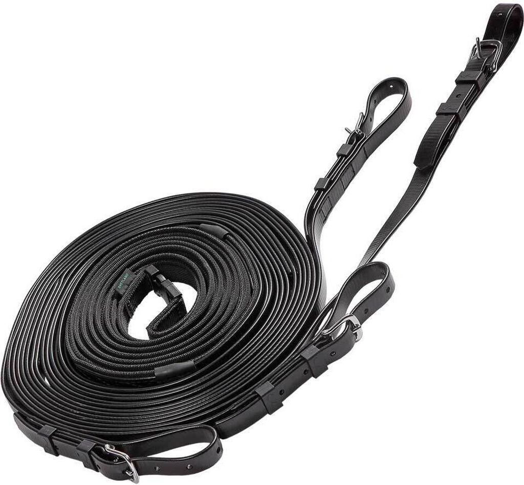 Zilco SL S-Grip Vierspänner Vorderleine für Shetty schwarz