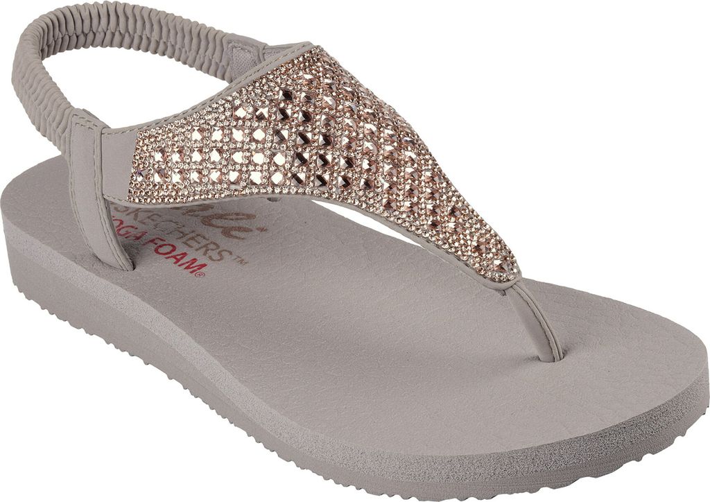Skechers Damen Sandalette in Grau, Größe 40 Produktbild 6
