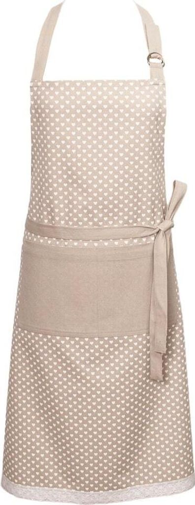 Kochschürze Küchenschürze Landhaus Premium TRAUDL Herz 70x85 cm