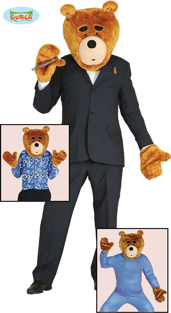 Bären Anzug Kostüm Tiermaskerade Karneval Humorvolle Produktbild 