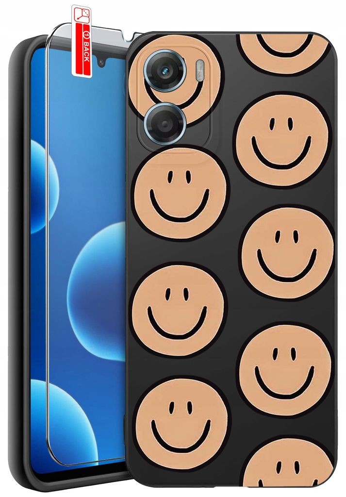 Hülle für Motorola G06 | G06 Power-Designs | Mattes Silikonetui + 9H-Glas