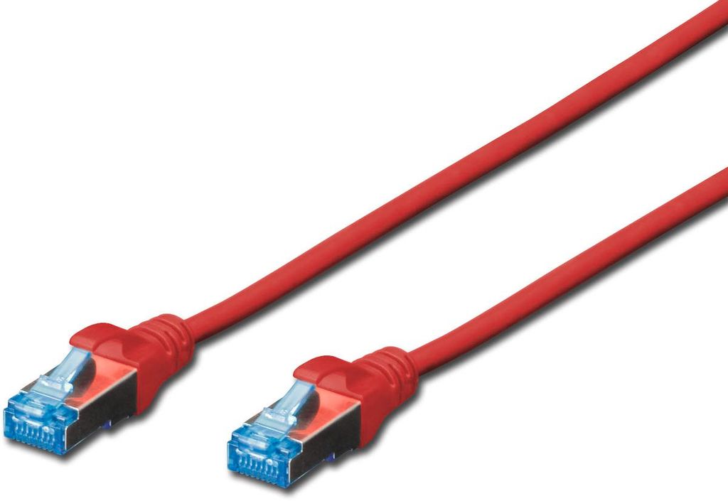 DIGITUS Patchkabel Kat. 5e SF/UTP 3,0 m rot
