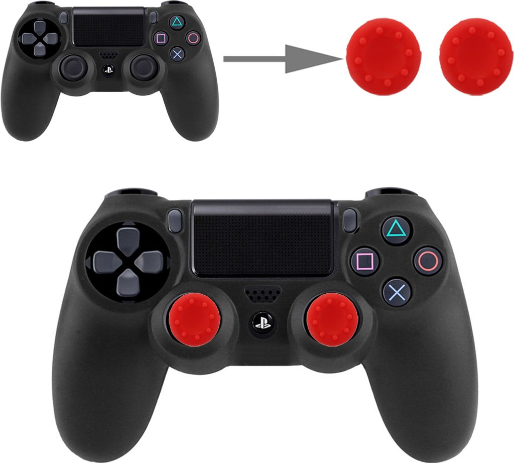 Controller Aufsätze Thumbgrips Analog Silikon Schutzkappen Sony Playstation PS5, PS4, PS3, PS2, Xbox Series X/S, Xbox One, Xbox 360, Nintendo Swit...