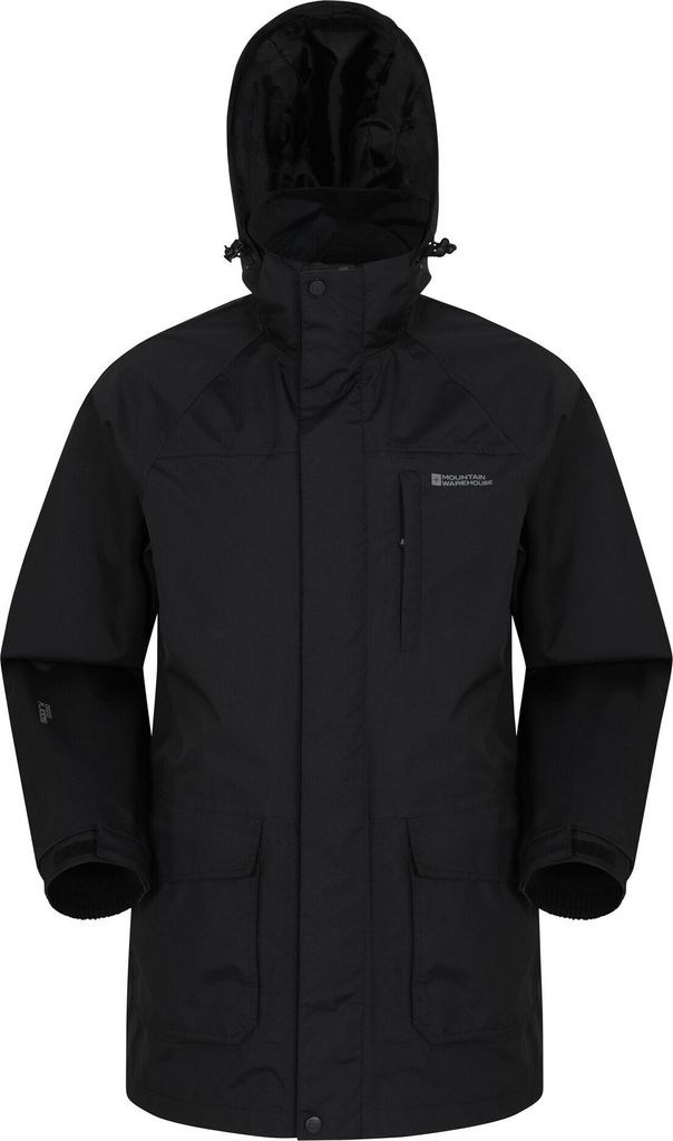 Mountain Warehouse - "Glacier II" Jacke, wasserfest für Herren MW846 (S) (Schwarz)