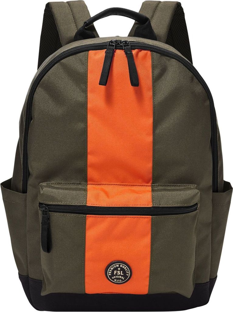 FOSSIL Freizeitrucksack Rucksack Sport Backpack Loden Green grün orange