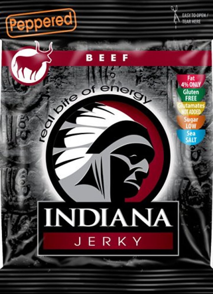 Indiana Jerky Beef 25 g peppered Produktbild 