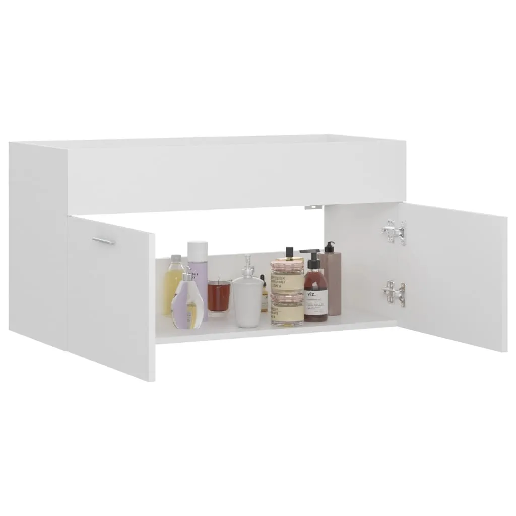 Meuble sous-lavabo blanc 90 cm : idéal pour optimiser votre espace