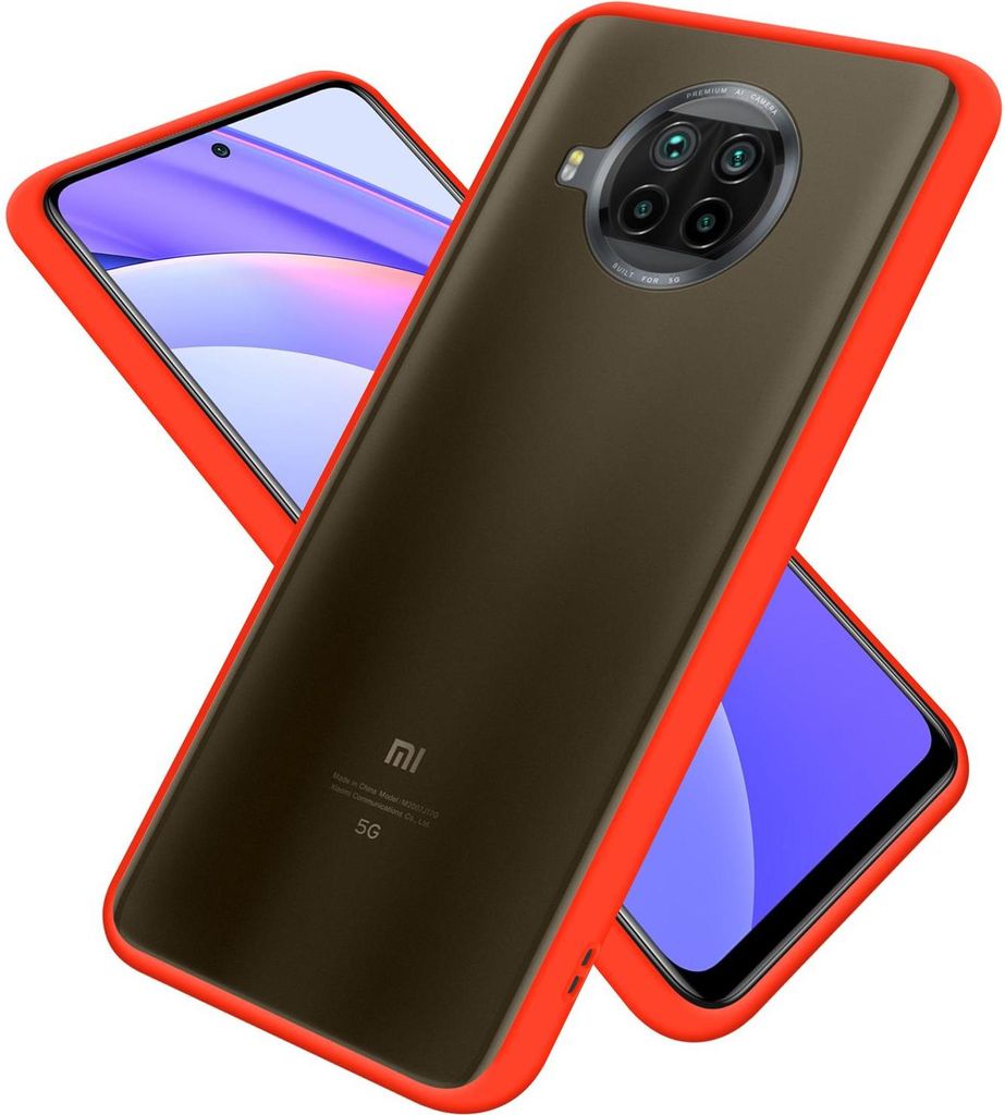 Cadorabo Hülle für Xiaomi Mi 10T LITE Schutz Hülle in Transparent Handyhülle Hybrid Schutzhülle Etui TPU Silikon