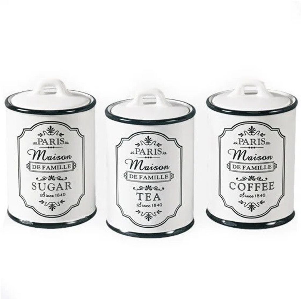 Maestro Set mit 3 Behältern für Kaffee, Tee und Zucker Produktbild 