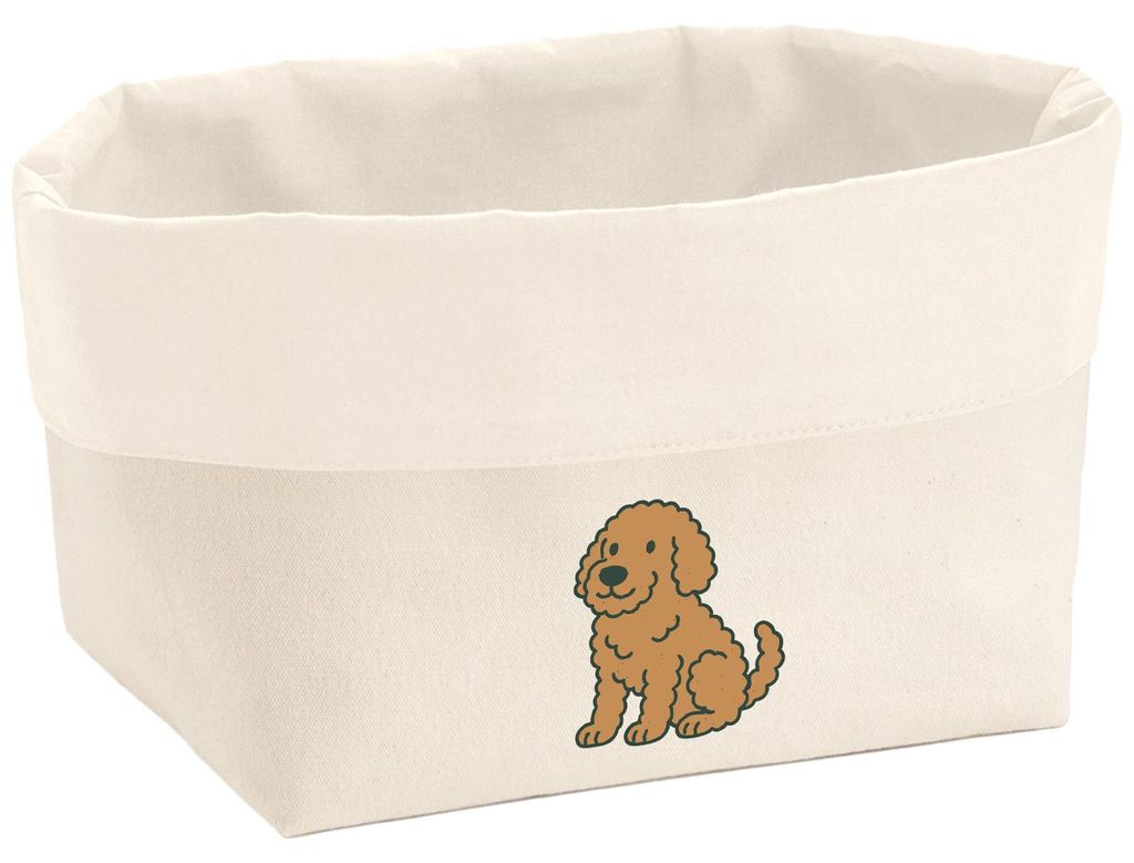 Huuraa Organizer Labradoodle Comic Labradoo 3 Liter Medium Canvas Baumwolle Utensilo Geschenkidee
