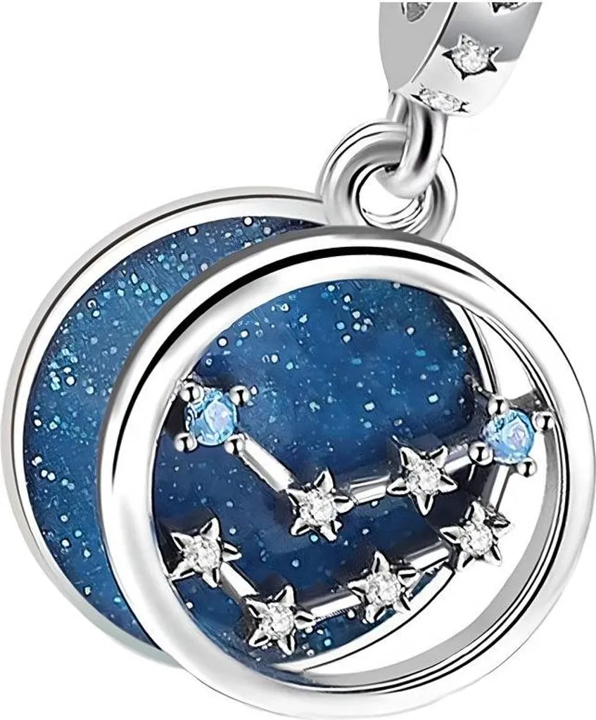 Charm Pandora Segno Capricorno - Regalo Compleanno Gennaio Argento