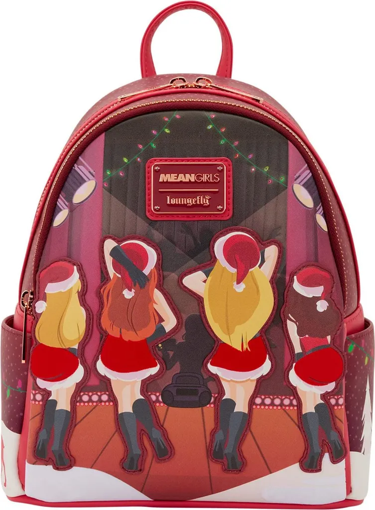 Mini Sac à Dos Loungefly Mean Girls avec Détails Gravés et Doublure Rose
